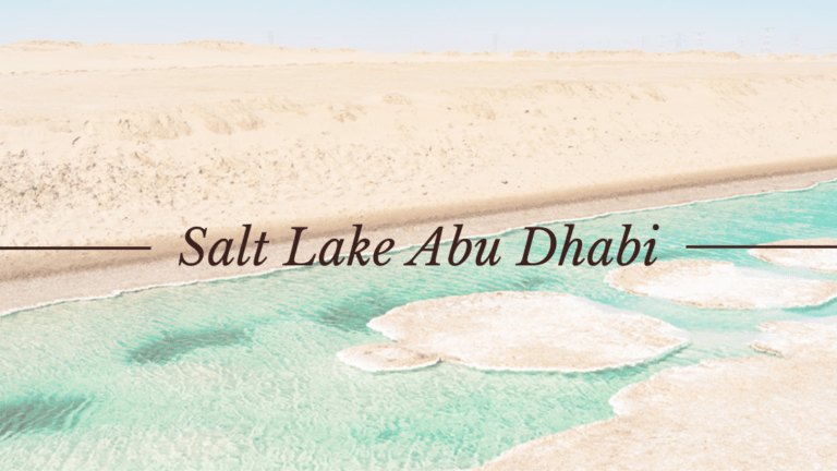 Salt Lake in Abu Dhabi